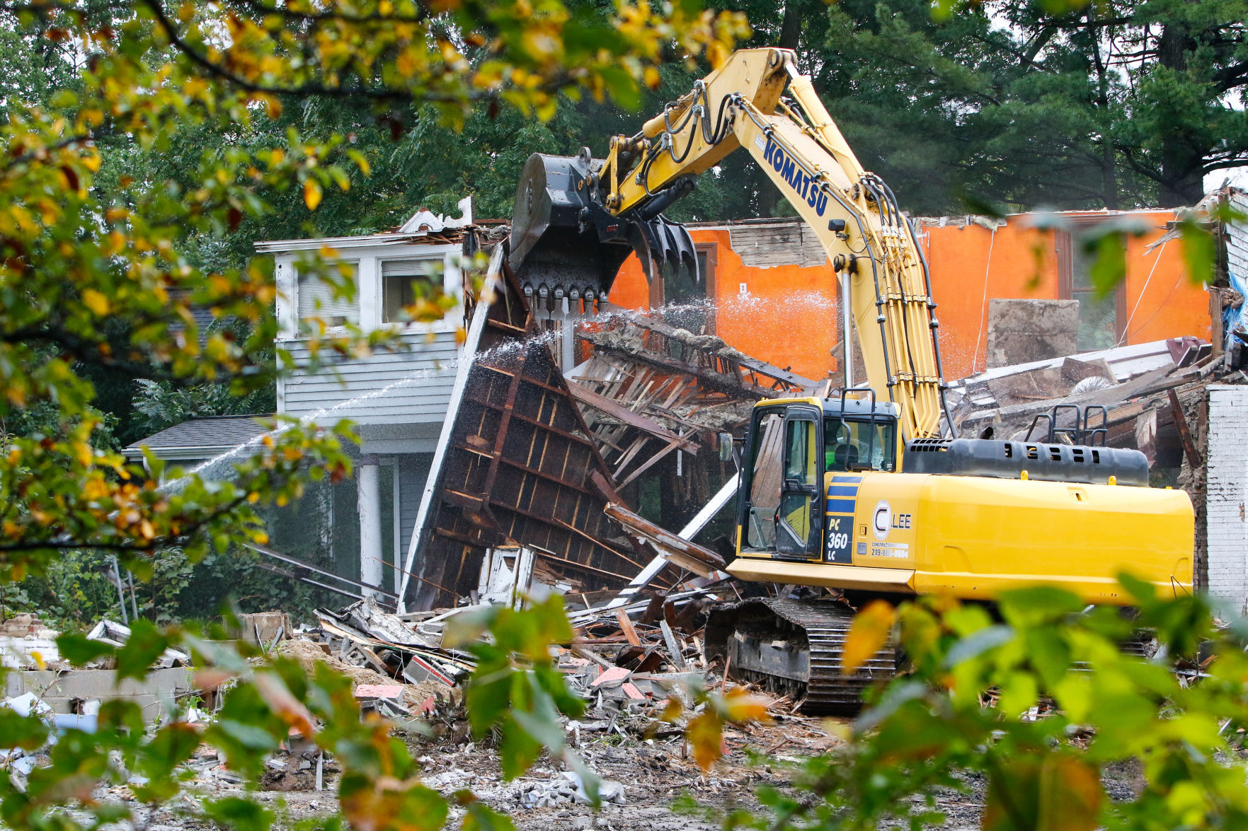 Former White House Restaurant demolition